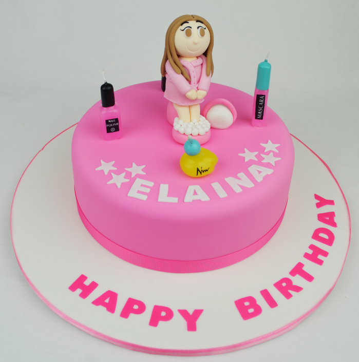 makeup pamper themed cake , ? Personalised Cakes.com.au