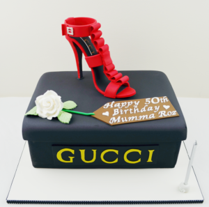 Gucci heal cake Gucci cake high heel cake 50th cake birthday cake