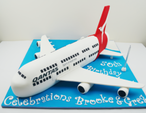 Qantas cake plane cake 3d plane cake birthday cake