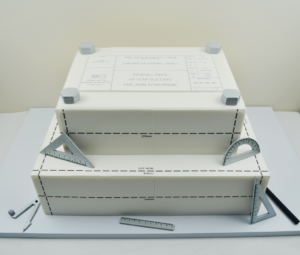 Corporate engineering cake logo cake