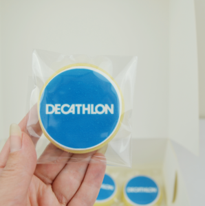 Decathlon cookies corporate cookies branded cookies printed cookies