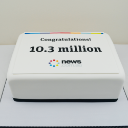 corporate logo cake