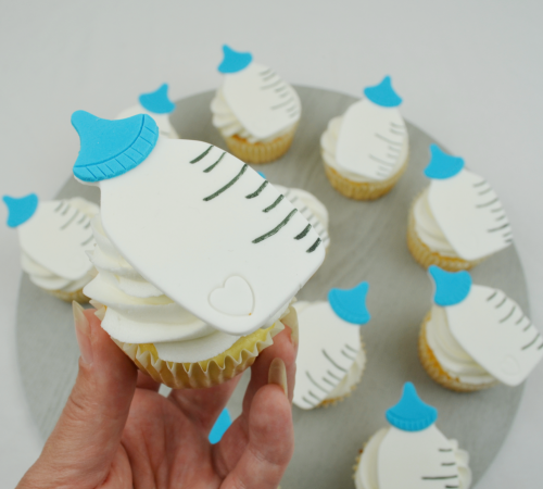baby bottle cupcakes