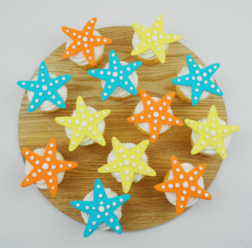 starfish cupcakes