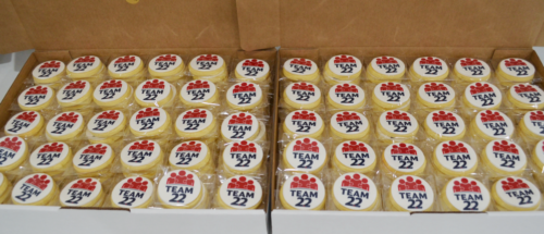 Logo cookies for staff