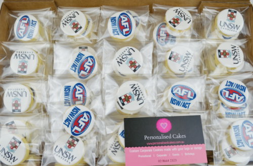 Logo cookies delivered