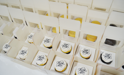 Individually boxed cupcakes