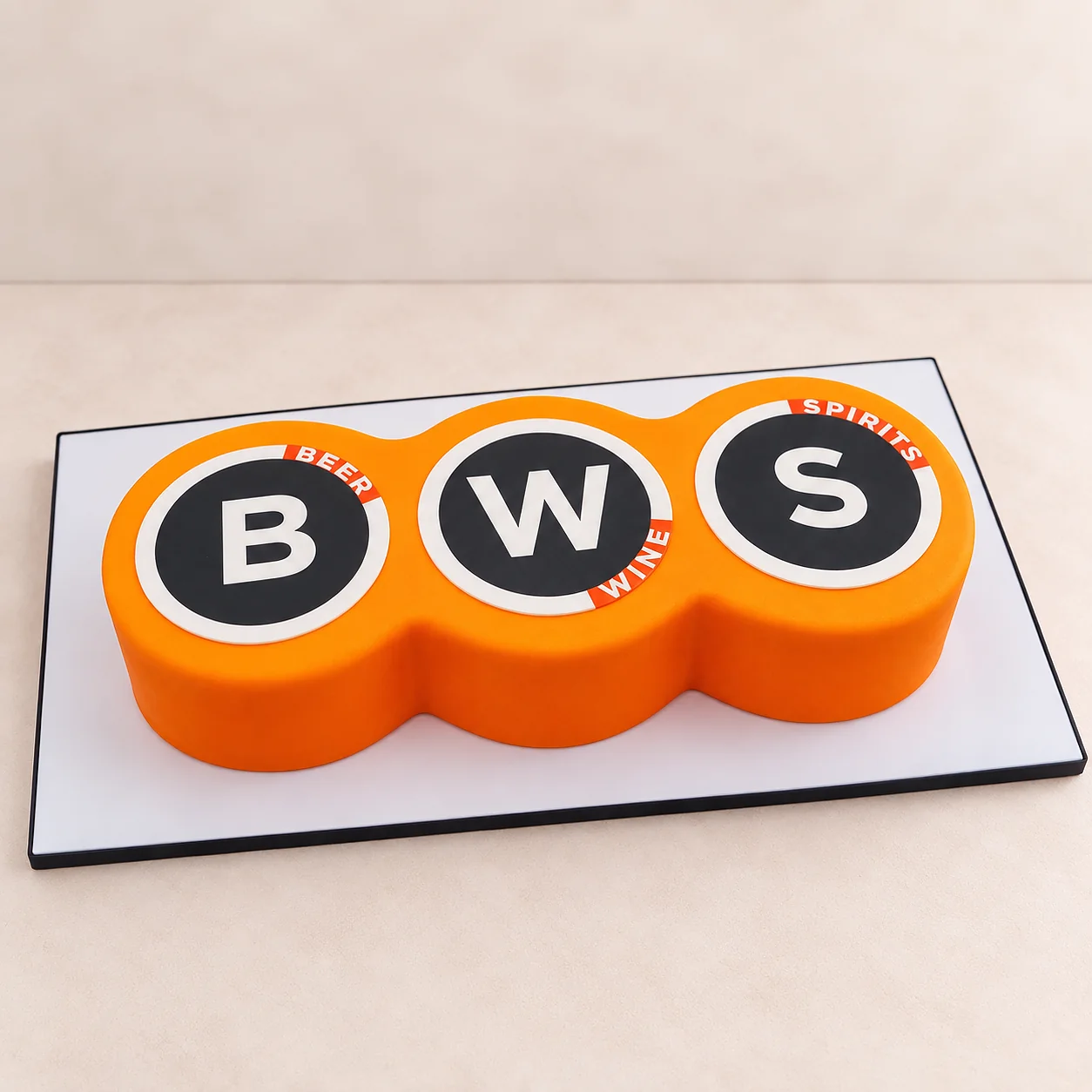 BWS branded cake