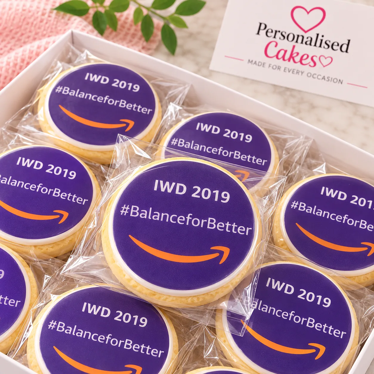 Amazon International Women’s Day logo cookies