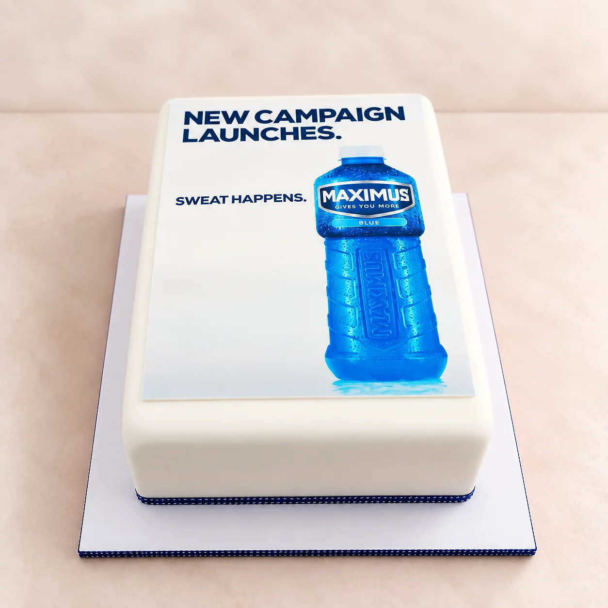 Maximus branded corporate cake