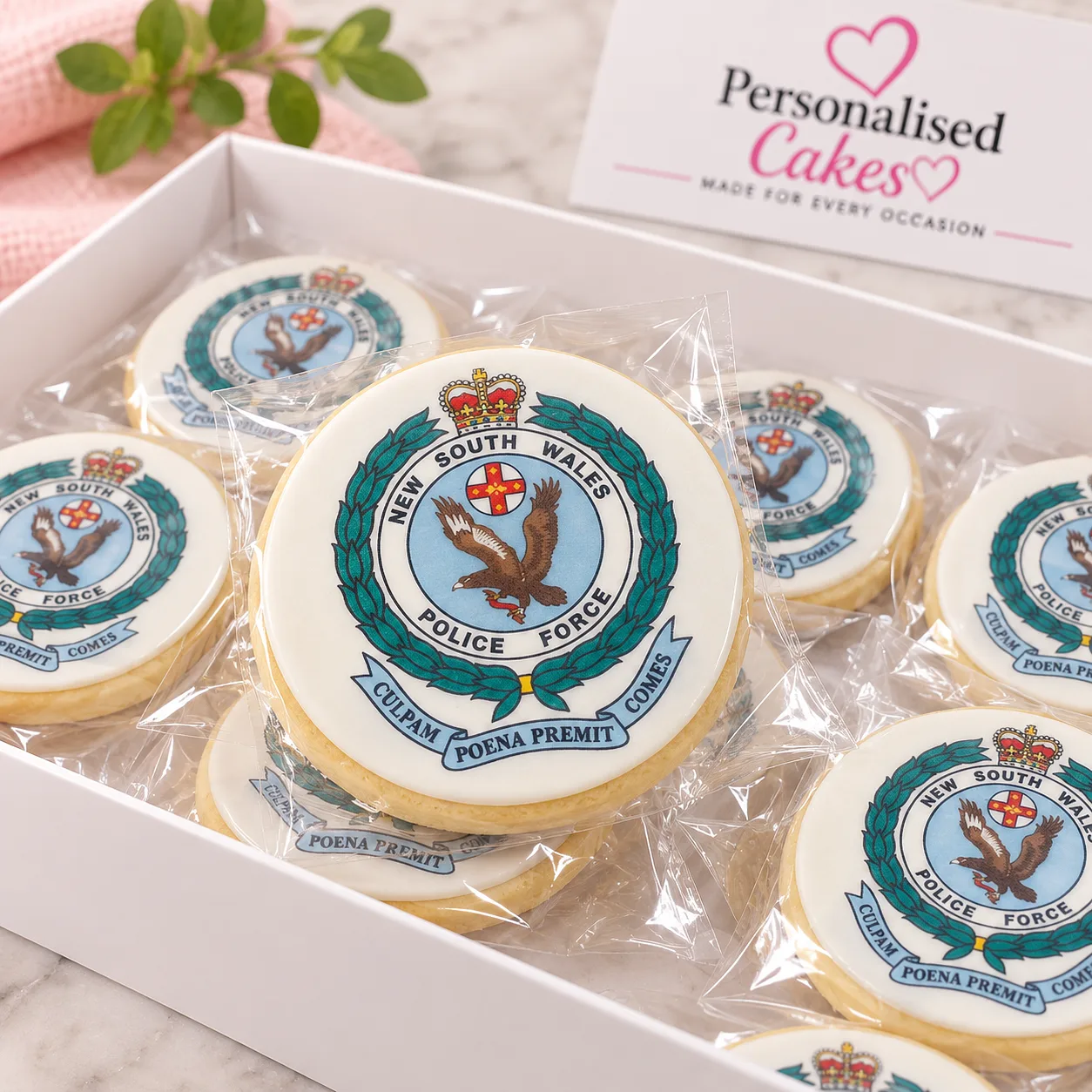 New South Wales Police Force crest cookies