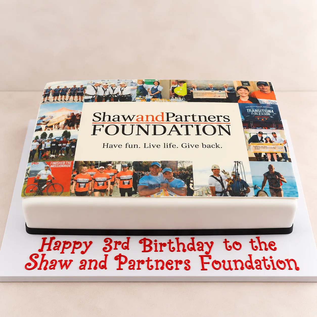 Shaw and Partners Foundation cake