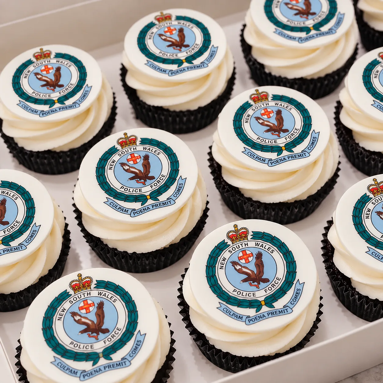 New South Wales Police Force branded cupcakes
