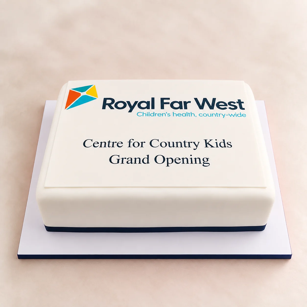Royal Far West branded cake
