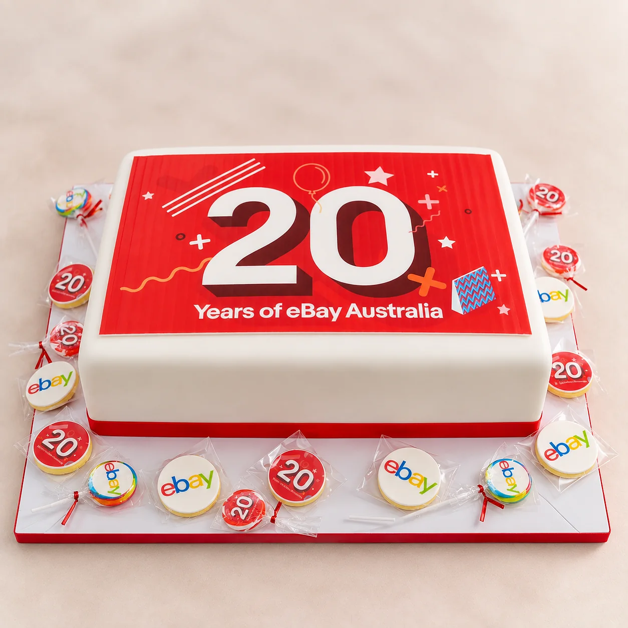 eBay Australia 20-year celebration cake