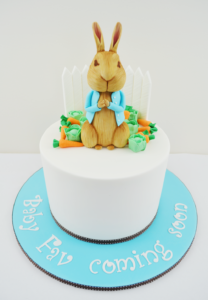 Peter rabbit cake baby shower cakes