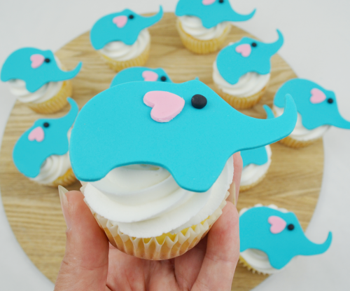 elephant cupcakes