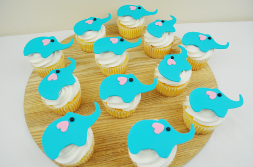 elephant cupcakes