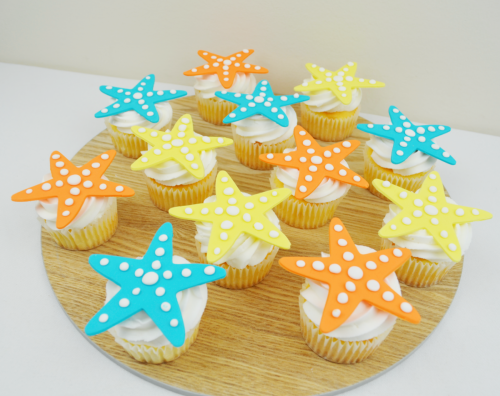 starfish cupcakes