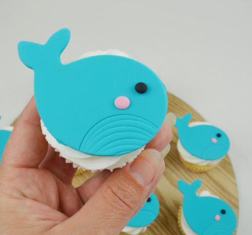 whale cupcakes