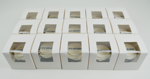 Gift Boxed logo cupcakes