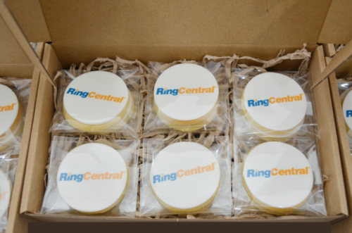Gift boxed logo cookies