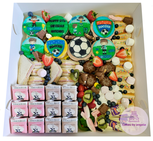 Soccer sandwich platter